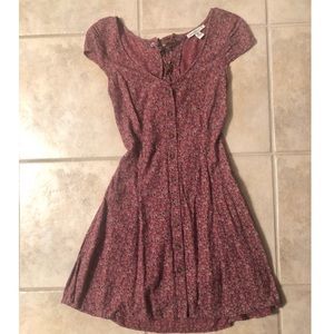 Pink button down American Eagle dress